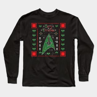 MERRY STARFLEET QR CODE Long Sleeve T-Shirt